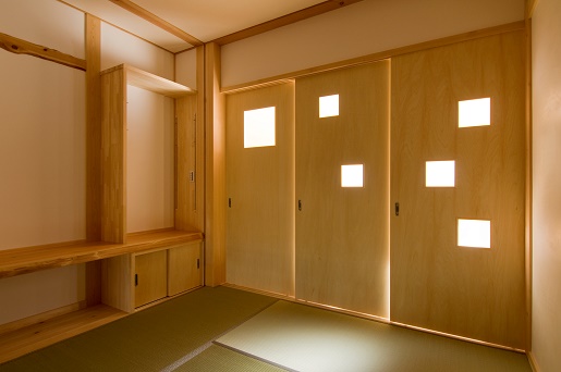 豊田市の木の家工務店都築建設の施工例和室木建具造作