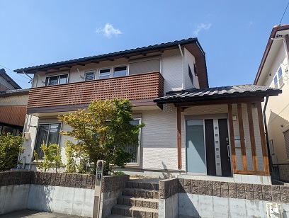 豊田市木の家工務店都築建設のリフォーム工事外壁塗装工事完了