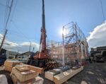 豊田市木の家工務店都築建設の幸田町新築住宅建て方