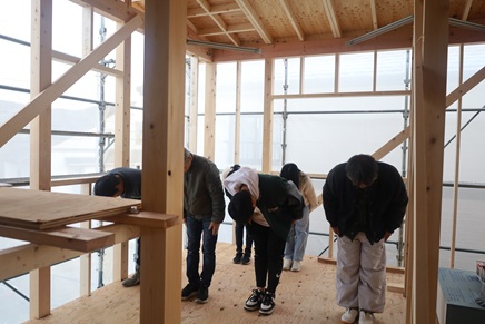 豊田市木の家工務店都築建設　注文住宅の上棟式幸田町